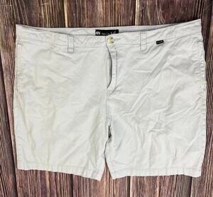 Travis Mathew Performance Chino Golf Shorts Mens Size 40 Stretch Gray